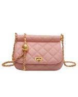 Niche design chain casual small bag 2023 new summer fashion Korean version mini shoulder rhombus Messenger bag