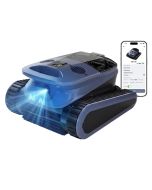 Seauto SAT40 Cordless Robotic Pool Cleaner 240 Min Runtime 4 Brush Motors App Control Wall Climbing Waterline Cleaning for Pools up to 3200 Sq Ft