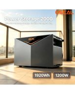 OSCAL Power Storage 2000 3-in-1 Balcony Solar Power System – 1200W On/Off-Grid, 1920–9600Wh Expandable Battery, 2400W Solar Input & 4 MPPT