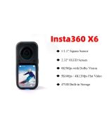 Insta360 X6 8K 360° Action Camera with AI Editing for Cycling Skiing Travel and Content Creation