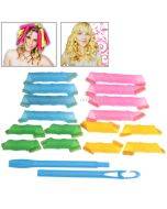 16 colored curlers