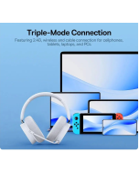 Baseus GH02 Gaming Wireless Headphone with Mic Over-Ear Headphones Bluetooth 5.3 40mm Driver 2.4G/Wireless/Cable RGB Headsets