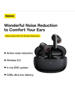 Baseus ENC Bowie M1 Bluetooth 5.2 Verdadeiro Fones De Ouvido Sem Fio
