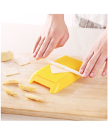 2 PCS Plastic Pasta Macaroni Board Spaghetti Maker Rolling Pin Mold Kitchen Tool(Yellow)