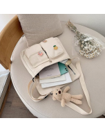 Generic Bolsas mensageiro para meninas, bolsa mensageiro fofa, bolsa mensageiro para meninas, bolsa transversal de lona com Kawaii