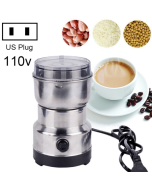 Multi-functional Coffee Grinder Stainless Electric Bean Grinder Herbal Medicine Grinding Machine, US Plug