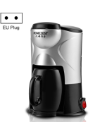Homezest Household Small Coffee Machine Fully Automatic Portable Mini Single Cup Coffee Maker, Style:EU Plug(Black)