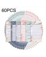 Pack of 60 Perforated Cash Budget Inside Cardstock Loose-leaf Book Replacement Fillers