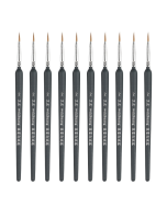 10 PCS 2 WeiZhuang Hook Line Pen Painting Hand-painted Watercolor Wolf Mint Hook Line Pen Painting Stroke Thin Line Brush, Color:Dark Blue