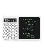 Office Calculator LCD Handwriting Board With Stand(White)