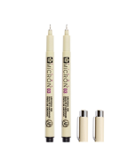 2 PCS Archival Pigment Ink Drawing Fineliner Pens 0.35mm Nib Manga Micron Pen