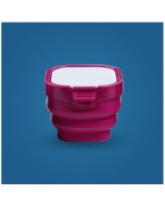 Folding Bucket Paint Box Multifunctional Palette Watercolor Humidor Brush Washer Portable Painting Tools (Red)