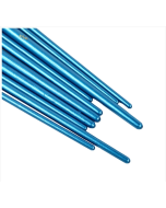 Set of 2 Sold Nylon Pearlescent Round Tip Watercolor Acrylic Outlining Brushes (Blue)