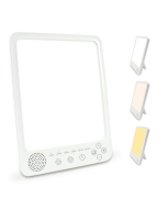Simulated Sunlight Lamp White Noises Machine SAD Therapy Light With Timer(3 Color Temperature)