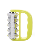 Handheld curved five-row iron column roller soothing massager (yellow iron column massager)