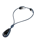 XMG-770 Pendant Cervical Massager Double Pulse Neck Massager with Hot Compress(Blue)