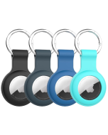 Compatível com AirTag Case Keychain Air Tag Case Holder Silicone Air Tags Keyring Cases Air Tags Chaveiro compatível com Apple AirTag GPS localizadores de itens acessórios 4 Pack