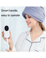 K2009 Air Wave Head Massager Heating Compress Airbag Home Sleep Massager (Gray)