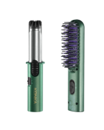 KONKA KG-T06(WE) Multifunctional Curling Iron + Hair Straightening Comb Set, Plug Size: European Standard