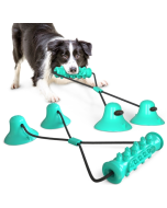 Dog toy double suction cup drawstring teeth grinding and bite-resistant tooth cleaning stick pet supplies
