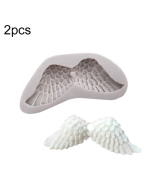2pcs sold as one Angel Wings 3D Silicone Mould Flip Cake Decoration Tool