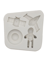 Astronaut Planet Rocket Silicone Fondant Chocolate Mould Cake Decoration Accessories Tools
