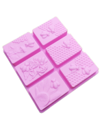 Six-connected square honeycomb ice tray cake mold square handmade soap mold