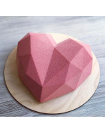 3 pieces for sale Diamond Love DIY Cake Silicone Mold Sponge Baking Tools Chiffon Mousse Dessert Mold