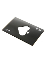 Sold 2 pieces per piece Stainless steel playing card spades soda bottle cap beer bottle opener