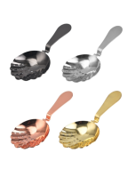 304 Stainless Steel Shell Shaped Julep Ice Strainer Bar Mixing Strainer