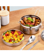 304 stainless steel round lunch box