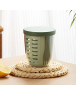 600ml drainable fruit cup with fork portable picnic box large capacity storage sealable leak-proof salad box