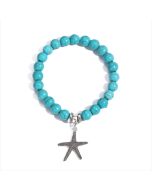 Starfish Women's Beaded Bracelet with Turquoise in Ethnic Style