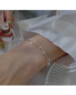 S925 Sterling Silver Star Studs Ladies' Bracelet