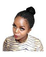 Women's short curly hair elastic net chemical fiber head braid wig