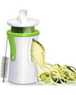 Kitchen multifunctional spiral funnel, rotating vegetable slicer, shredder, and scraper