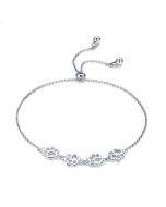 Cute Pet Claw Mark Bracelet S925 Pure Silver Animal Dropping Oil Bracelet