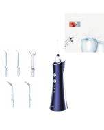 Electric dental rinser, dental scaler, water flosser, household portable oral cleaning machine (blue)