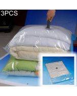 3 PCS thermal vacuum bag storage bag with transparent border, foldable, oversized, sealed, compressed travel, space saving bag