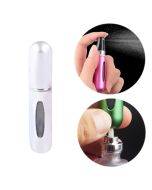 Portable mini aluminum refillable perfume bottle spray empty cosmetic container atomizer
