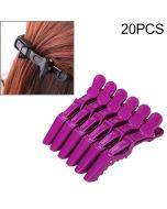 20 pieces of professional crocodile women's hair clips, plastic bow hair accessories, girl styling tools for sale