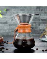 Hand Coffee Pot High Temperature Resistant 400ml Glass Coffee Pot