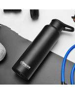 THE CUPSLION Stainless Steel Large-Capacity Vacuum Flask Outdoor Space Cup Vehicle-Mounted Water Cup(Black)