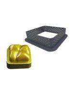 5 PCS Mousse Cake Ring Cheese Tower Ring Mousse Ring Baking Tool(Square)