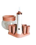 Makeup Brush Cleaner Electric Quick Dryer (Pink)