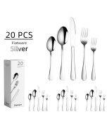 20 in 1 Stainless Steel Cutlery Steak Cutlery Set