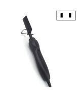 Multifunctional Comb Dry And Wet Dual-Use Curly Hair Straightening Stick Electric Perm Comb US Plug(Black)