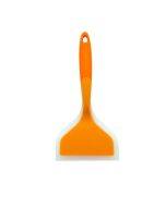 Silicone Nonstick Spatula Wide Mouth Steak Pizza Spatula Kitchen Tool(Orange + Orange)
