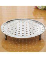 2 PCS Multifunctional Stainless Steel Three-leg Steamed Bun Steamed Rack, Size:24cm