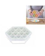 Home Creative DIY Ice Grid Mold Hexagonal Homemade Ice Mold with Tray Ice Block Ice Cream Ice Box